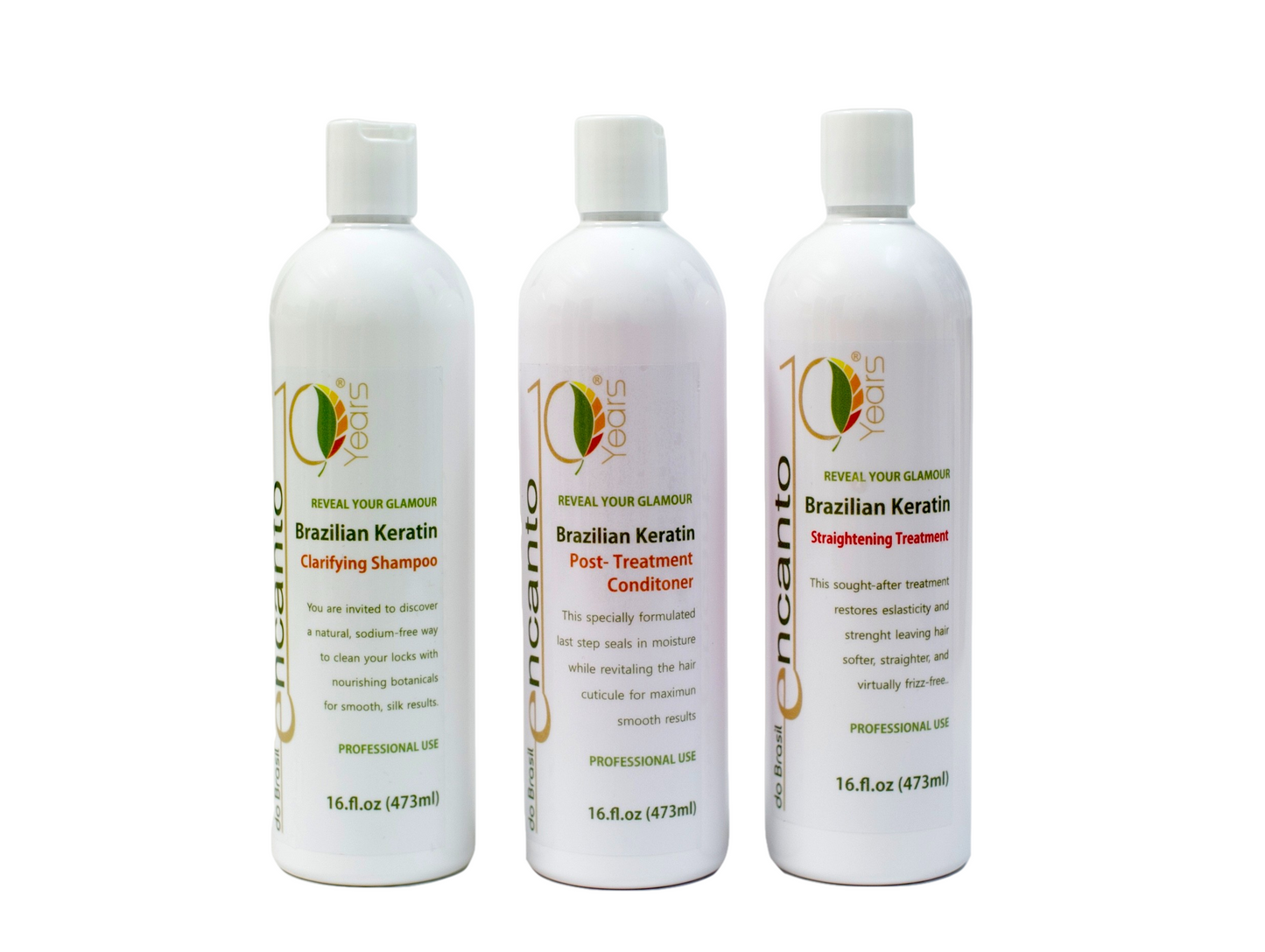 Encanto Brazilian Keratin Straightening Kit 8 oz (236ml)