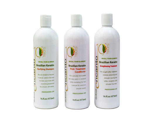 Encanto Brazilian Keratin Straightening Kit 8 oz (236ml)